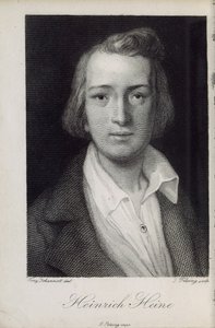 Portret van de dichter Heinrich Heine door Jacob Felsing