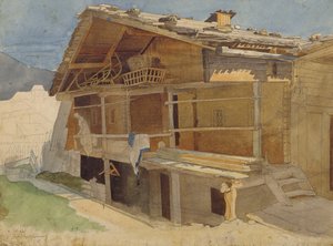 Boerderij in Aanbouw, 1829 door Jacob Gensler