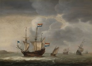 Schepen voor de kust
