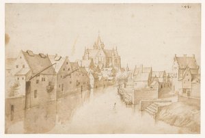 De kerk van Onze-Lieve-Vrouw-over-de-Dijle, te Mechelen door Jacob Grimmer (possibly)