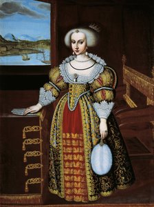 Portret van Christina van Zweden door Jacob Heinrich Elbfas