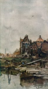 Oude Huizen, Amsterdam, ca. 1870