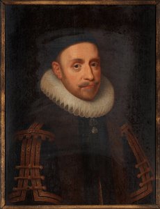 Gustav II Adolf van Zweden (1594-1632) door Jacob Hoefnagel