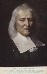 Izaak Walton (1593-1683), Engelse schrijver door Jacob Huysmans