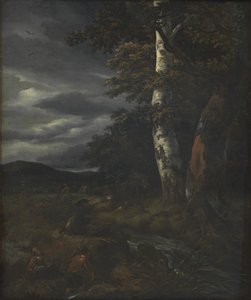 Landschap met een jachttafereel
