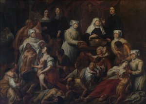 Antwerpse ziekenhuisnonnen door Jacob Jordaens