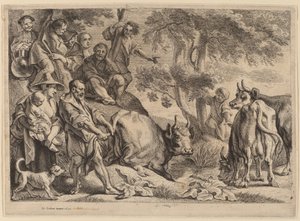 Cacus Steelt het Vee van Hercules door Jacob Jordaens