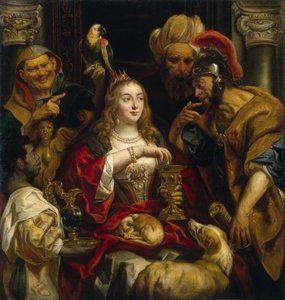 Het feest van Cleopatra door Jacob Jordaens