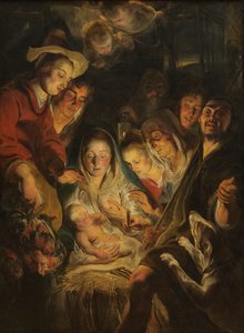 De Aanbidding van de Herders door Jacob Jordaens