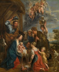 De Aanbidding der Herders door Jacob Jordaens