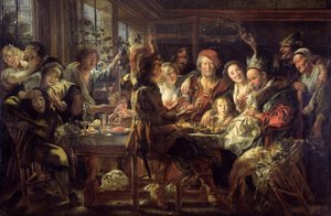 Het bonenfeest (De koning drinkt)