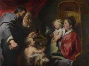 De Maagd en het Kind met Heiligen Zacharias, Elizabeth en Johannes de Doper, c. 1620