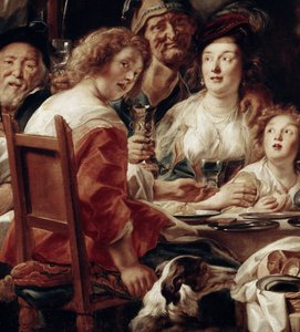 De koning drinkt (detail)
