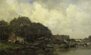 Havengezicht door Jacob Maris