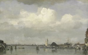 Havengezicht door Jacob Maris