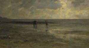Strand bij avond