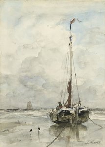 Visserspink aan het strand door Jacob Maris