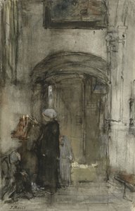 Vissersvrouw met haar dochtertje als 