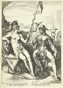 De alliantie tussen Athene en Mercurius (Hermathena)