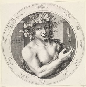 Bacchus met glas