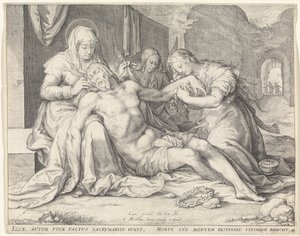 Bewening van Christus door Jacob Matham