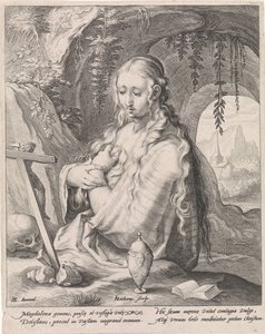 Boetvaardige Maria Magdalena door Jacob Matham
