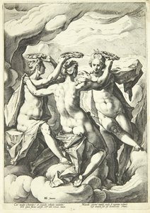 De drie gratiën door Jacob Matham