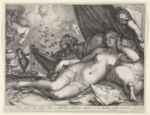 Jupiter en Danaë door Jacob Matham