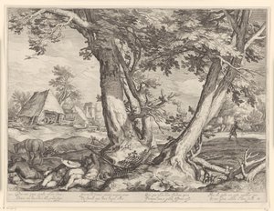 Landschap met de parabel van de zaaier