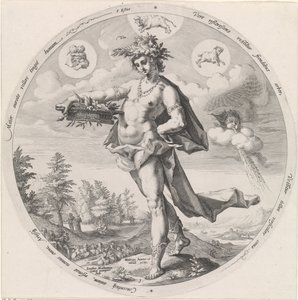 Lente De vier seizoenen (serietitel) door Jacob Matham