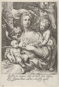 Liefde (Caritas) door Jacob Matham