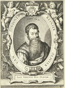Portret van Reinier Olivier van Sonhoven door Jacob Matham