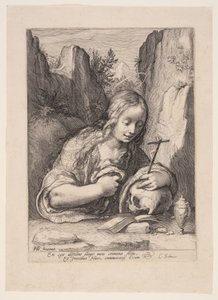 Heilige Maria Magdalena bekeert zich