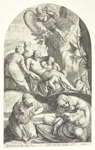De graflegging van Christus door Jacob Matham