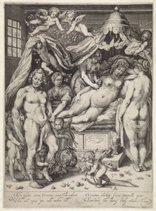 Venus en Mars door Jacob Matham