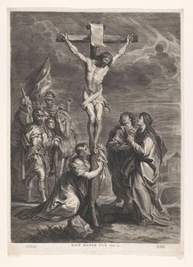Christus aan het kruis (Ecce mater tua) door Jacob Neefs