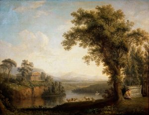 Antiek landschap met het graf van Phaëthon, 1785 door Jacob Philip Hackert