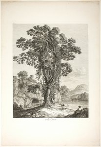 Bij la Cava, uit Suite de IV Vues Dessinées Dans le Roiaume de Naples door Jacob Philipp Hackert