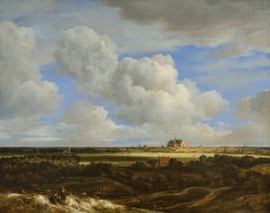 Een panoramisch uitzicht op Haarlem, c.1669 door Jacob Salomonsz. Ruysdael