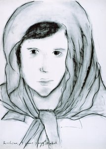 Rachsar, Kabul, Afghanistan, 2002 (houtskool op papier)