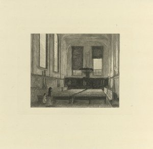Interieur van de Doopsgezinde Kerk te Utrecht