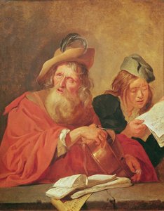 De Draaiorgelspeler door Jacob Toorenvliet
