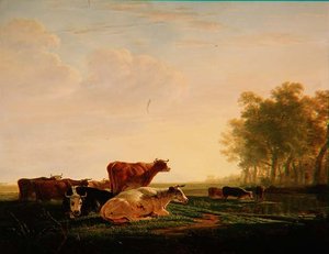 Vee in een landschap