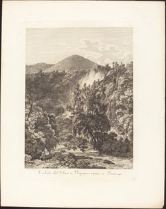 Val van de Velino bij Papigno, nabij Terni door Jacob Wilhelm Mechau