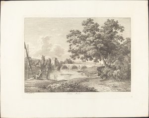 Ponte Molle door Jacob Wilhelm Mechau