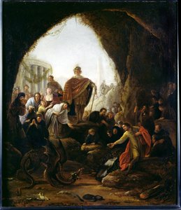 Daniel doodt de draak van Baäl door Jacob Willemsz de Wet or Wett