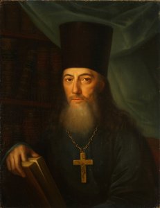 Portret van de schrijver Ioann Ioannovich Krasovsky 1746-1811, 1819 door Jacob Zalessky