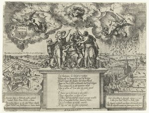 Allegorie op de verovering van de citadel te Antwerpen, 1577 door Jacob de Gheyn (I)