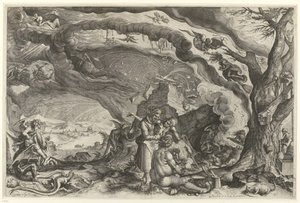 Heksensabbat door Jacob de Gheyn (II) (attributed to workshop of)