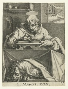 Evangelist Marcus door Jacob de Gheyn (II) (workshop of)